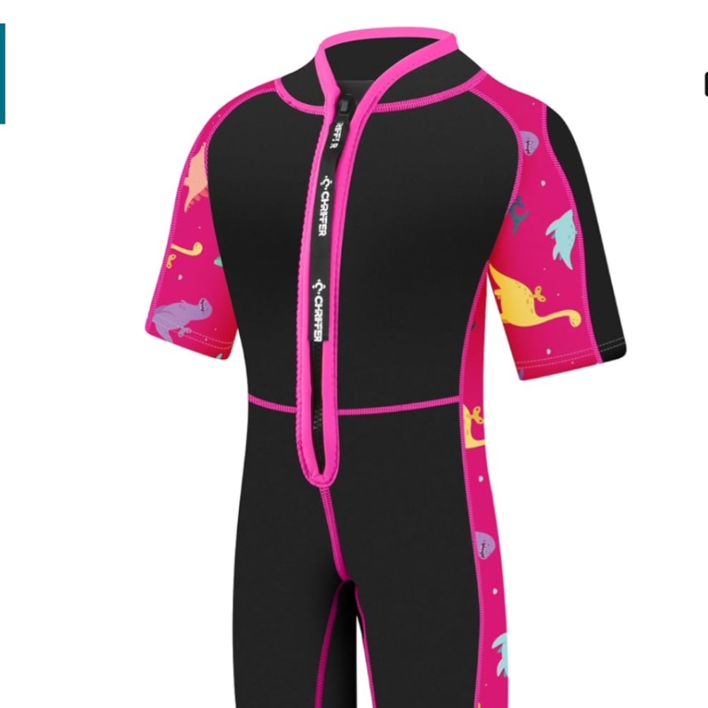 Chriffer kids shorty Wetsuit, pink